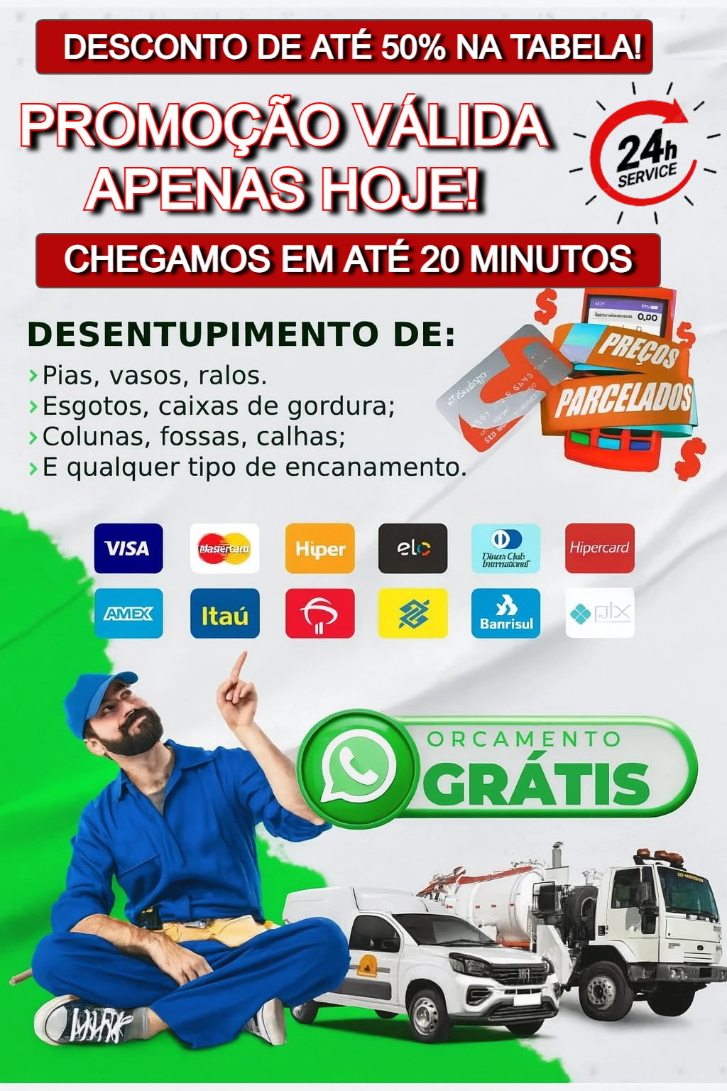 Desentupidora Limpa fossa - Banner Haytec