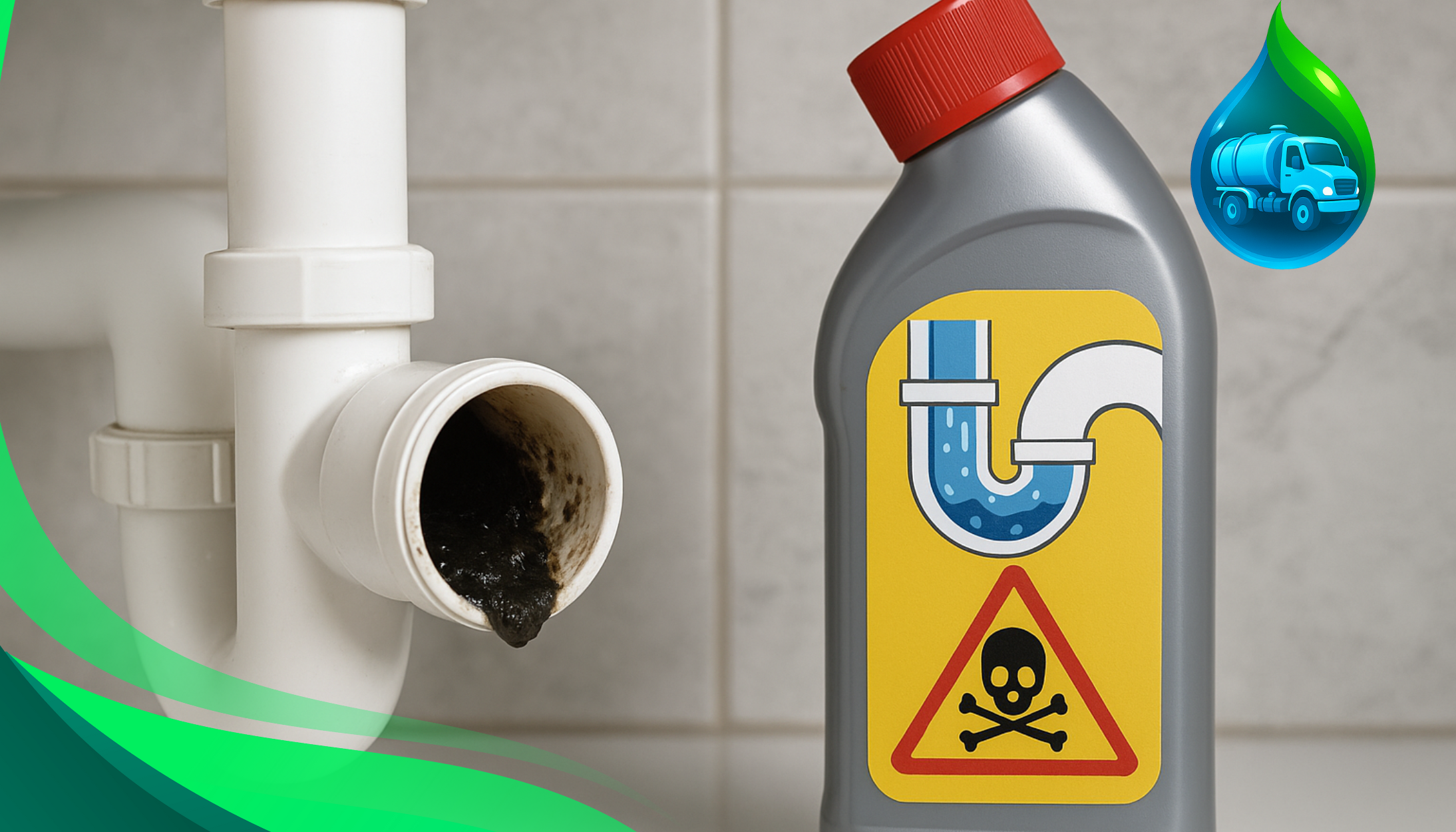 Os Perigos de Produtos Químicos para Desentupimento